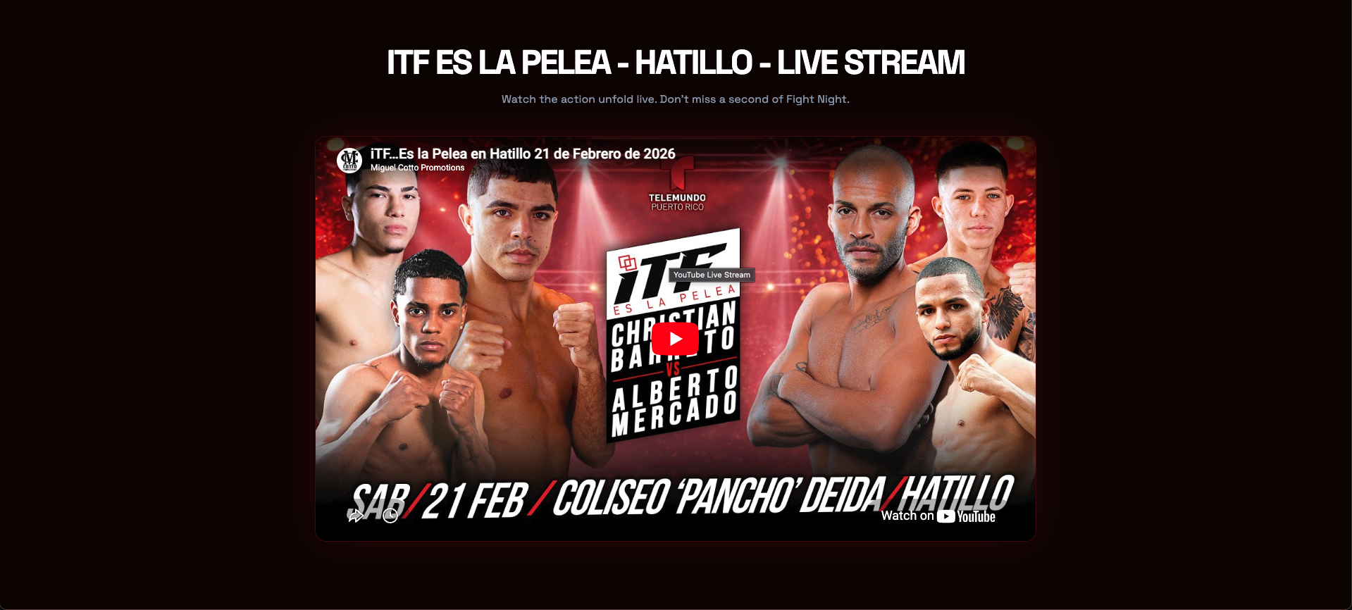 MCP — Boxer Roster